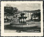Bilhete-postal da lagoa do Largo da Restauração, Freguesia da Sé, Concelho do Funchal