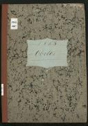 Livro de registo de óbitos da Madalena do Mar do ano de 1863