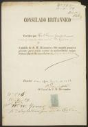 Processo de passaporte n.º 586: W. W. Mouns, com destino a Inglaterra, Reino Unido