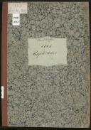 Livro de registo de baptismos do Paul do Mar do ano de 1863