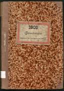 Livro de registo de casamentos do Estreito de Câmara de Lobos do ano de 1908