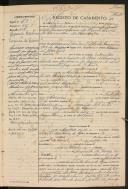 Registo de casamento n.º 73: Manuel Martins c.c. Virgínia de Caíres