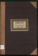 Livro (cópia) de registo de óbitos da Quinta Grande do ano de 1903