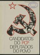Folheto informativo da lista de candidatos PCP pelo Círculo do Funchal
