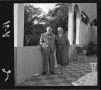 Winston Churchill e sua esposa, Clementine Hozier, na varanda do Reid's Palace Hotel (atual Belmond Reid's Palace), Freguesia de São Martinho, Concelho do Funchal