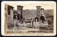 Ruínas da casa Marco Lucrezio, cidade de Pompeia, Itália