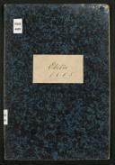 Livro de registo de óbitos da Madalena do Mar do ano de 1865
