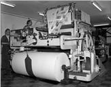 Máquinas de impressão rotativa nas oficinas do “Diário de Notícias” do Funchal