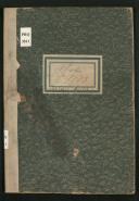 Livro de registo de óbitos da Serra de Água do ano de 1893