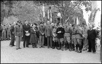 Retrato de grupo das entidades oficiais durante a comemoração do 1º de Dezembro, Freguesia e Concelho da Ribeira Brava