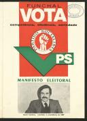 Manifesto eleitoral do PS no circulo do Funchal