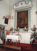 Altar da capela de Nossa Senhora do Amparo, caminho do Amparo, Freguesia de São Martinho, Concelho do Funchal