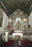 Capela-mor e altar da igreja de Santiago Menor, largo do Socorro, Freguesia de Santa Maria Maior, Concelho do Funchal