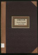Livro (cópia) de registo de óbitos da Quinta Grande do ano de 1895