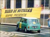 Automóvel Morris Super 850 (1965) do piloto Miguel Frango, na prova de perícia/regularidade do 4.º Raid Diário de Notícias, na avenida Arriaga, Freguesia da Sé, Concelho do Funchal