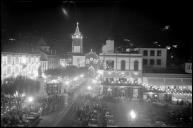Iluminações de Natal e Fim de Ano nas avenidas Arriaga e Zarco, na passagem do ano de 1937 para 1938, Freguesia da Sé, Concelho do Funchal