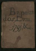 Livro 8.º de registo de baptismos da Fajã da Ovelha (1791/1799)