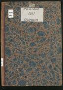 Livro de registo de casamentos da Fajã da Ovelha do ano de 1861