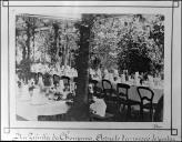 Mesas do almoço oferecido na visita dos reis D. Carlos de Bragança e D. Maria Amélia nos jardins da Quinta da Choupana, Freguesia de São Gonçalo, Concelho do Funchal