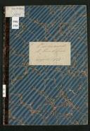 Livro de registo de casamentos da Serra de Água do ano de 1871