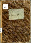 Livro duplicado de registo de baptismos de expostos da Sé do ano de 1860