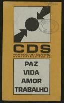 Panfleto publicitário CDS