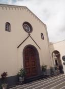 Fachada principal da capela do Colégio Missionário do Sagrado Coração, caminho do Monte, Freguesia de Santa Luzia, Concelho do Funchal
