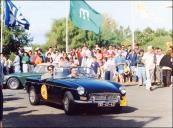 Automóvel MGB Roadster (1963) do piloto Luís Sousa, no concurso de elegância do 5.º Raid Diário de Notícias, no complexo desportivo da Matur, junto ao Clube Internacional de Bridge, Freguesia de Água de Pena, Concelho de Machico 
