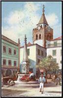 Praça do Comércio, torre da igreja da Sé