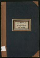 Livro (cópia) de registo de casamentos da Quinta Grande do ano de 1909