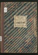 Livro de registo de óbitos do Curral das Freiras do ano de 1877