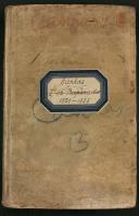 Livro 15.º de registo de baptismos dos Canhas (1821/1825)