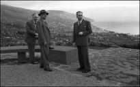 Escritor Gilberto Freyre no miradouro do Pico dos Barcelos, Freguesia de Santo António, Concelho do Funchal 