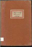 Livro de registo de baptismos do Curral das Freiras do ano de  1903