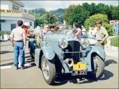 Automóvel Bentley 4.5 (1929) do piloto Helmut Peitz, na chegada ao Largo da Achada, Freguesia da Camacha, Concelho de Santa Cruz, sexta etapa do 3.º Raid Diário de Notícias