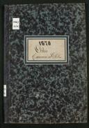 Livro de registo de óbitos de Câmara de Lobos do ano de 1870