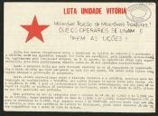 Panfleto do Sindicato da Construção Civil da Madeira