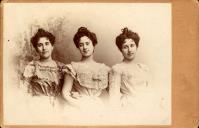 Retrato de Júlia Henriqueta Camacho e duas mulheres (meio corpo)