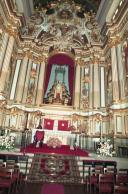 Capela-mor e altar da igreja de São Martinho, caminho da Igreja Nova, Freguesia de São Martinho, Concelho do Funchal