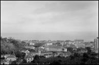 Vista da cidade e baía do Funchal a partir da rua do Pina, nas imediações da Escola Francisco Franco, Freguesia de Santa Luzia, Concelho do Funchal 