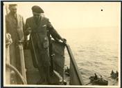 General Italo Balbo a desembarcar do navio "Esperia", na sua chegada ao Funchal
