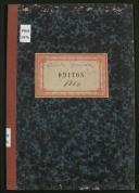Livro de registo de óbitos da Quinta Grande do ano de 1864