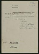 Carta dactilografada pela comissão do Movimento de Libertação Económica do Arquipélago da Madeira, dirigida ao Director da Emissora Nacional