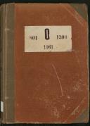 Registo de óbitos do Funchal do ano de 1961 (n.º 801 a 1200)