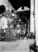 Catafalco da cerimónia das exéquias de Carlos de Habsburgo, imperador da Áustria, no interior da Sé do Funchal, Freguesia da Sé, Concelho do Funchal