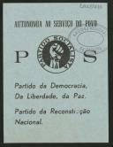 Pequenos panfletos de propaganda política do PS