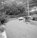 Automóvel de competição Triumph TR4, do piloto António de Jesus Pereira, na VII Volta à Ilha da Madeira