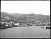 Panorâmica sul/norte da baía e cidade do Funchal a partir do Ilhéu de Nossa Senhora da Conceição