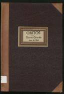 Livro (cópia) de registo de óbitos da Quinta Grande do ano de 1900