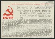 Nota do PCTP/MRPP - Madeira sobre a perseguição feita ao partido
